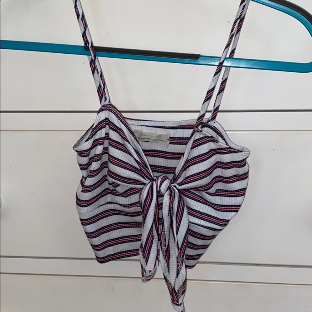 URBAN OUTFITTERS Red, White, & Blue Crop Top S